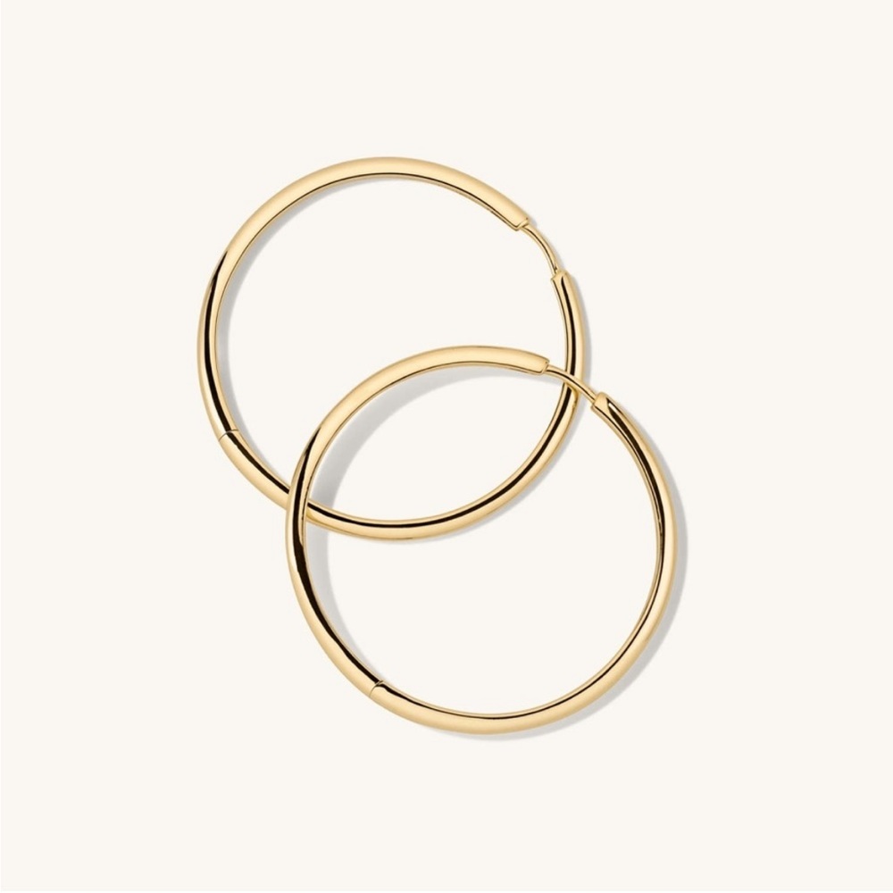Mejuri Tube Oversized Hoops NWOT